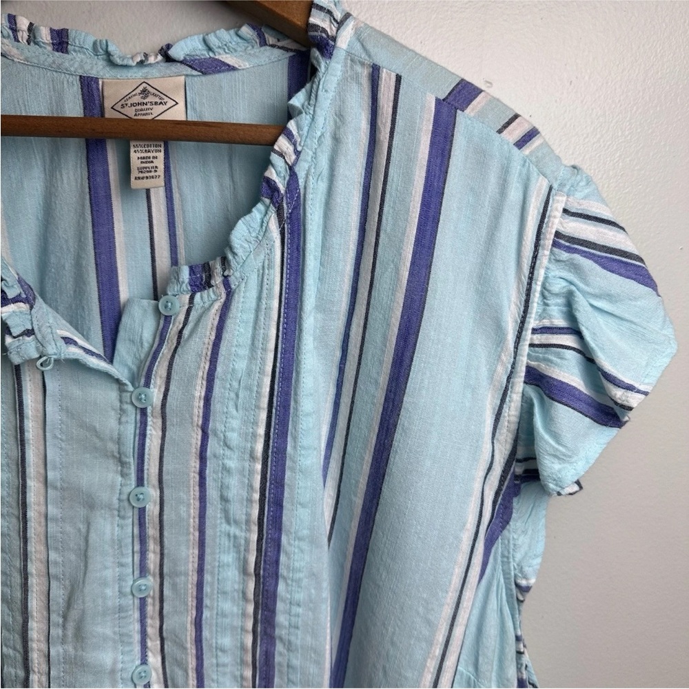 NWT Lot Of (3) St John’s Bay Tops Sleeveless Flutter Sleeve Summer Plus Size 3X - Picture 11 of 12